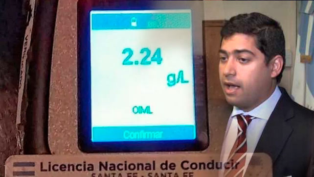 Seguridad Vial le suspendió la licencia de conducir a Emilio Rosatti