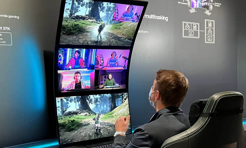 Samsung Odyssey Ark es el nuevo monitor curvo vertical