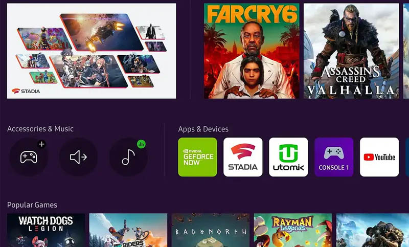 Samsung presentó sus nuevos TVs, que tienen Apps para jugar en la nube