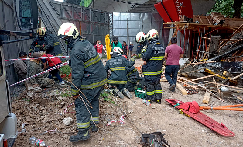 Buenos Aires: se derrumbó una obra en construcción y cinco obreros fueron hospitalizados