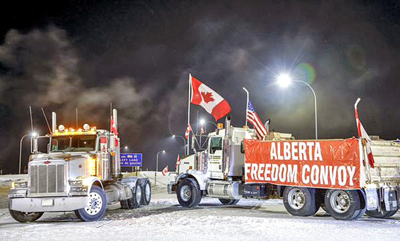 La provincia canadiense de Alberta anuncia el fin del pase sanitario como vienen pidiendo los camioneros