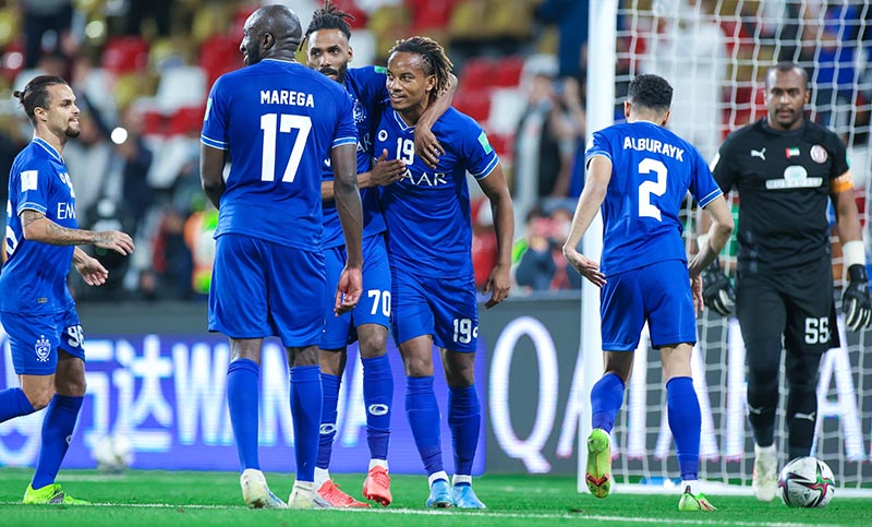 Al Hilal goleó a Al Jazira y se metió en las semis del Mundial de clubes