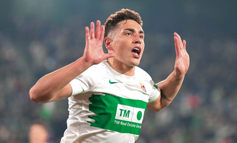 El rosarino Ponce debutó con gol en el Elche de España