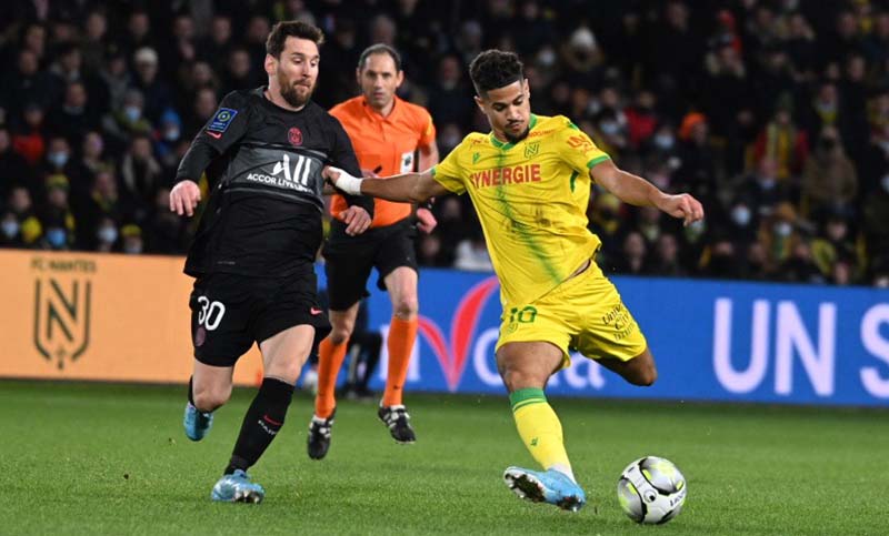 París Saint Germain perdió ante el Nantes en Francia
