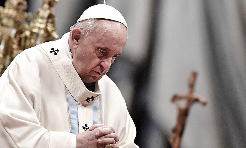 Sin nombrar a Ucrania, Francisco lamentó el clima de tensión en Europa del Este