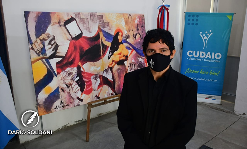 El Cudaio inauguró un mural que celebra la donación de sangre: «Representa la lucha por la vida»