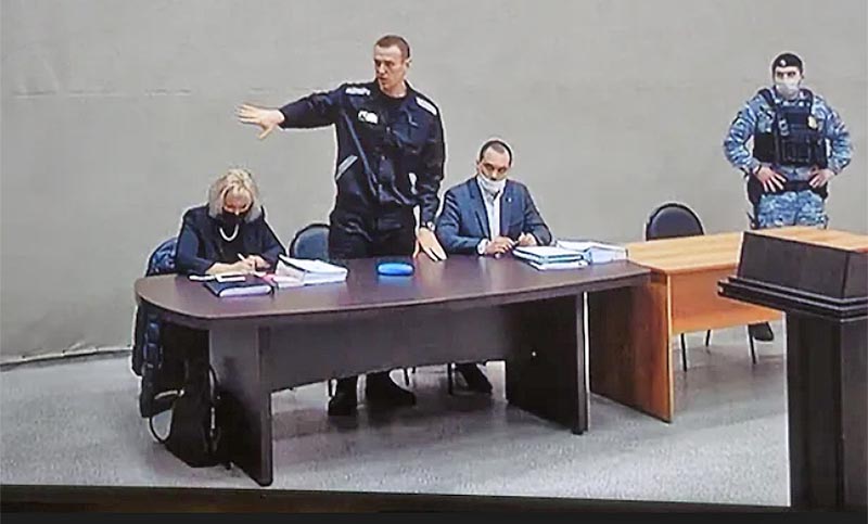 En un nuevo juicio, el opositor ruso Navalny prometió seguir su combate contra el Kremlin