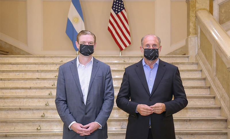 Perotti se reunió con representantes de la Embajada de Estados Unidos en Argentina
