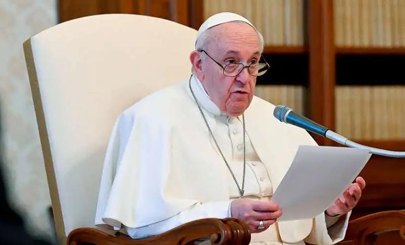 El papa Francisco pidió “esfuerzos por la paz” en el conflicto en Ucrania