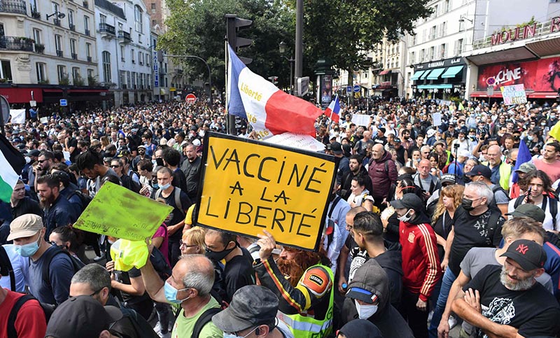 Nueva Zelanda y Francia son escenarios de manifestaciones en contra del pase sanitario