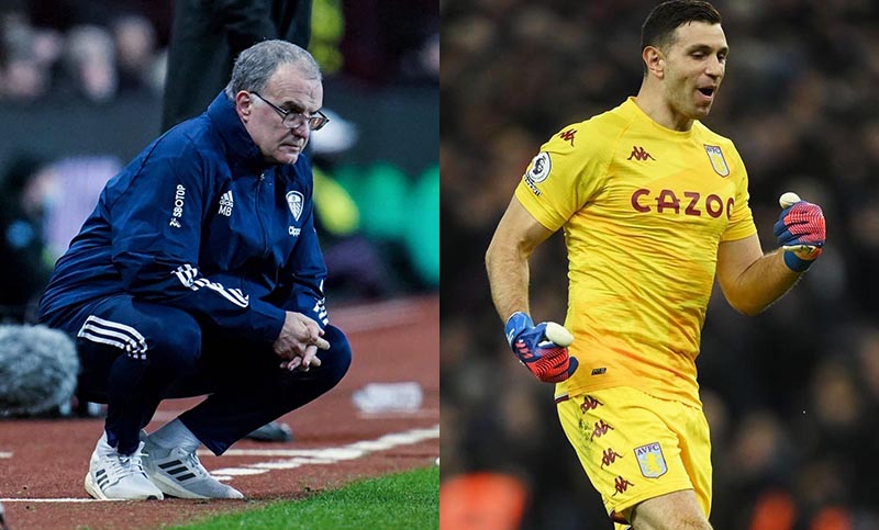 El Leeds de Bielsa empató con el Aston Villa del Dibu Martínez