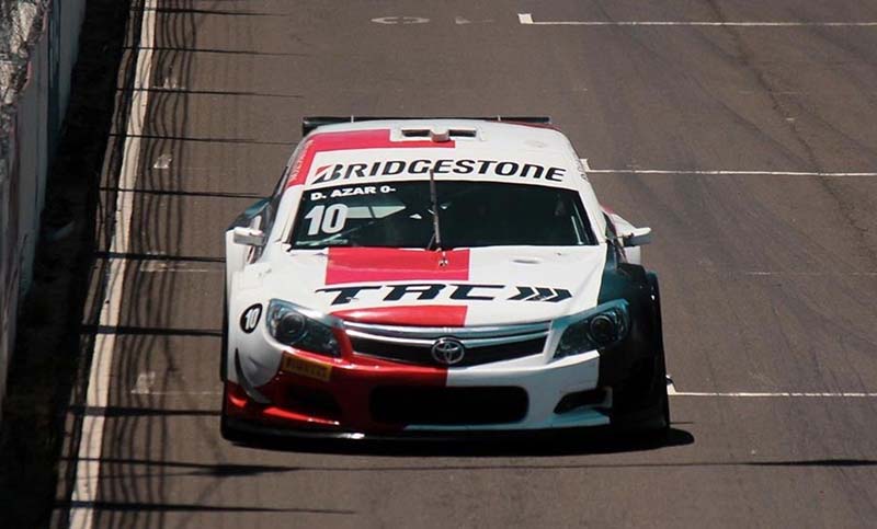 Diego Azar marcó el mejor tiempo en los ensayos del Top Race