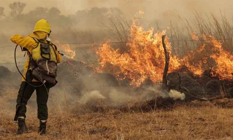 Persisten diez focos de incendios activos en Corrientes y otros cinco en  Misiones