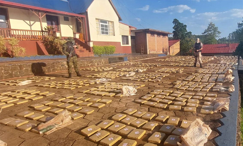 Golpe al narcotráfico: se secuestraron casi 2.300 kilos de marihuana