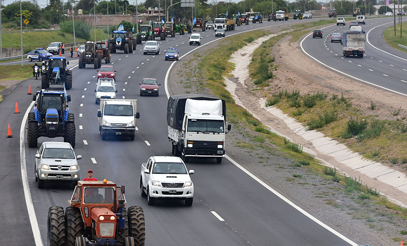 Productores agropecuarios de Córdoba protestaron contra las retenciones