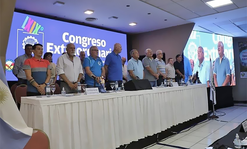 Moser fue reelecto por al frente de la Federación de Luz y Fuerza