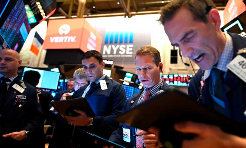 Fuerte caída en Wall Street