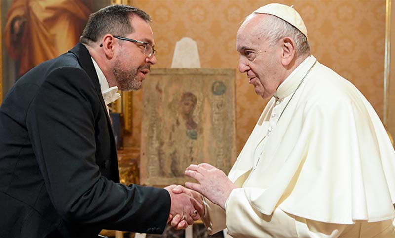 El papa Francisco recibió al embajador ucraniano ante el Vaticano