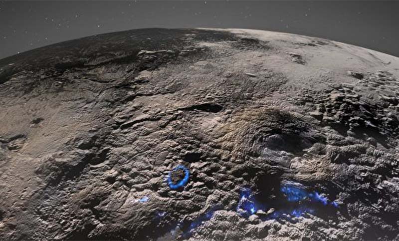 Descubren volcanes de hielo en Plutón que podrían tener vida