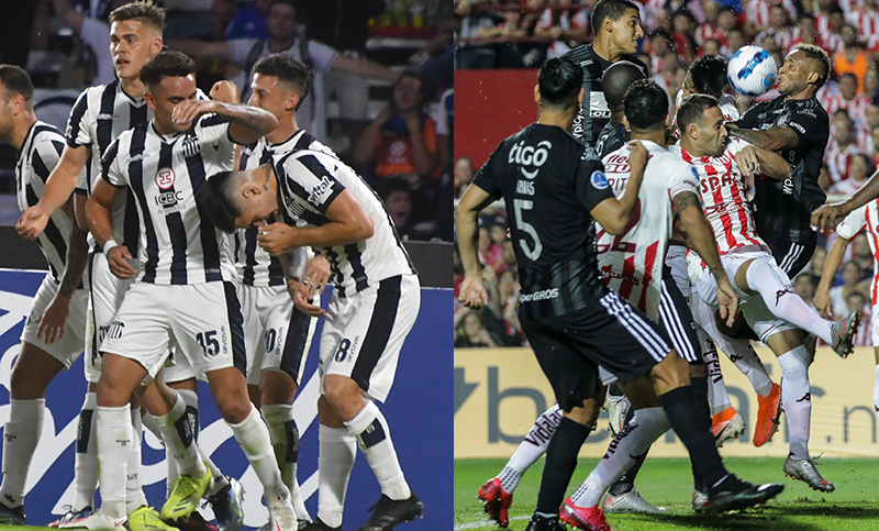 Triunfo de Talleres en la Libertadores y empate de Unión en la Sudamericana