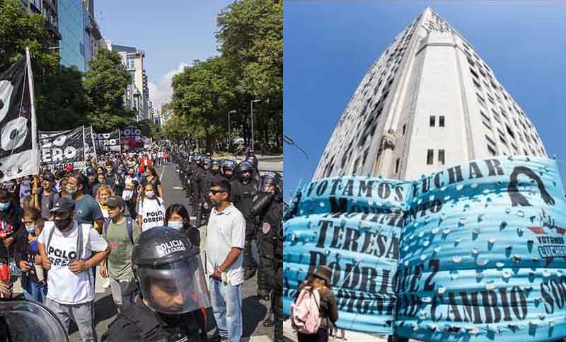 Marchas en distintos puntos del país: situación social al límite y Justicia jujeña en la mira
