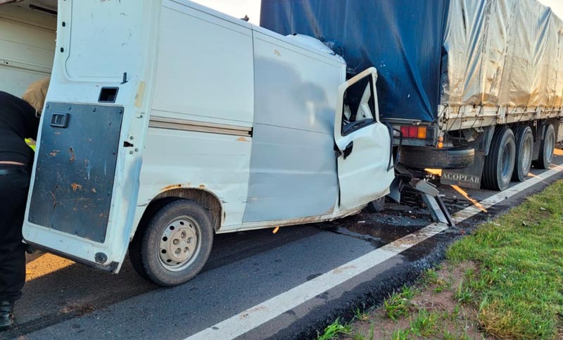 Un herido grave en un violento siniestro en la autopista Rosario Córdoba