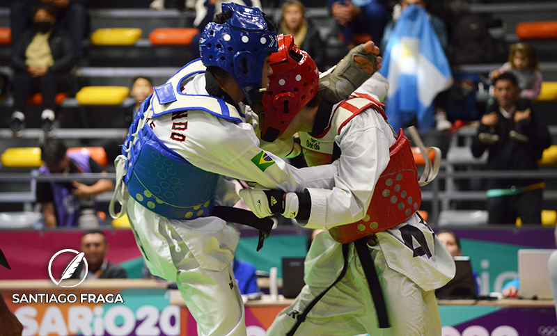 Gran día para el taekwondo argentino en Rosario 2022, sumando una medalla de oro