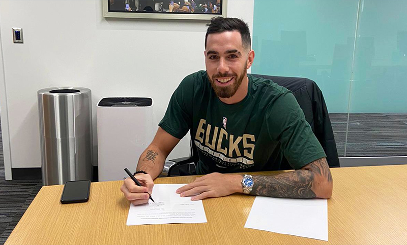 Luca Vildoza fue anunciado como nuevo jugador de Milwaukee Bucks, vigente campeón de la NBA