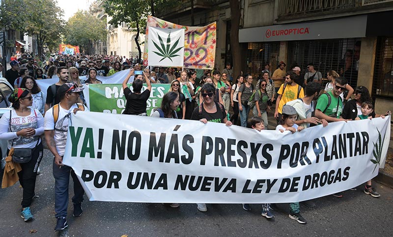 Miles de rosarinos marcharon para pedir la legalización del cannabis 