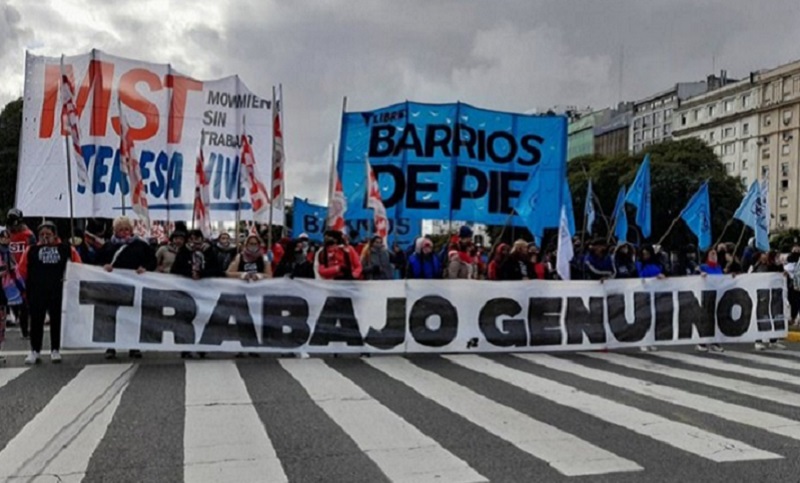 Día del Trabajador: organizaciones sociales movilizaron en la ciudad de Buenos Aires