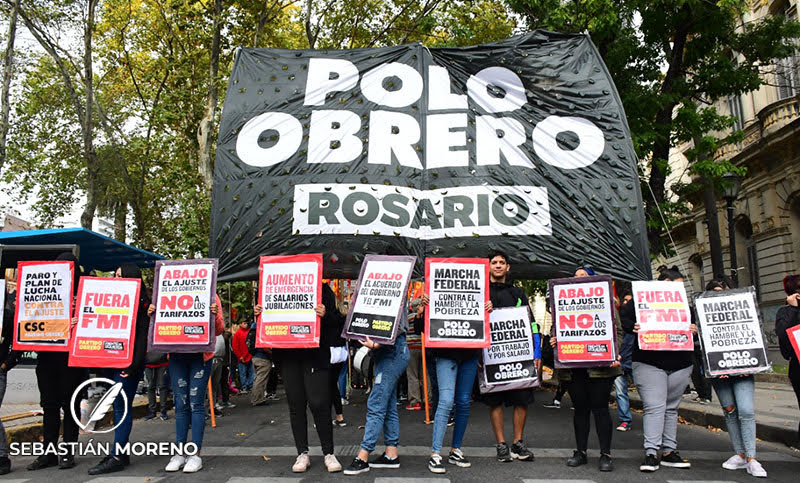 La Marcha Federal Piquetera llegó a Rosario para reclamar «contra el hambre y la pobreza»