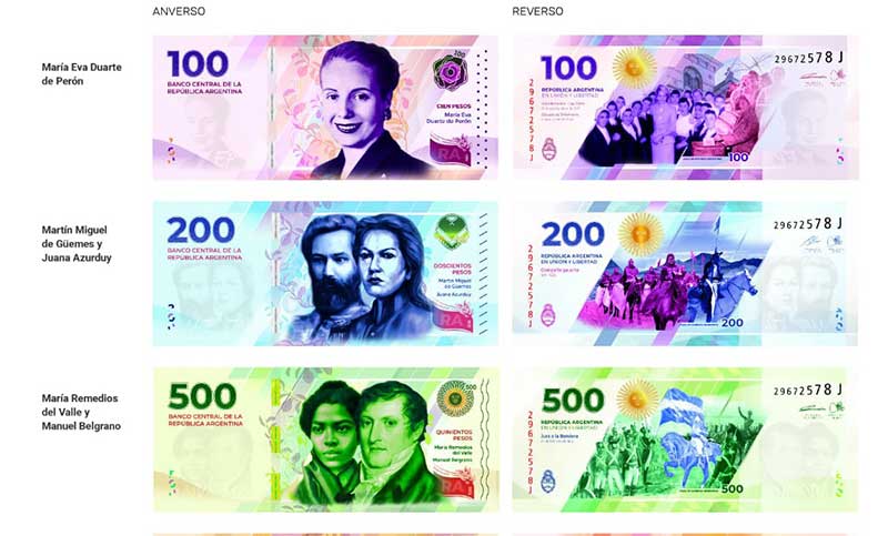 Fernández valoró el regreso de los héroes a los billetes como un «símbolo de soberanía»