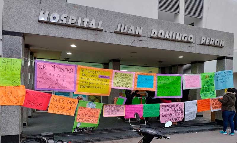 Tartagal: trabajadores de la salud reclamaron por estabilidad laboral y contra la precarización