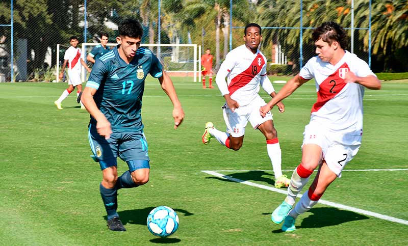 El seleccionado argentino Sub 20 ganó un amistoso ante Perú