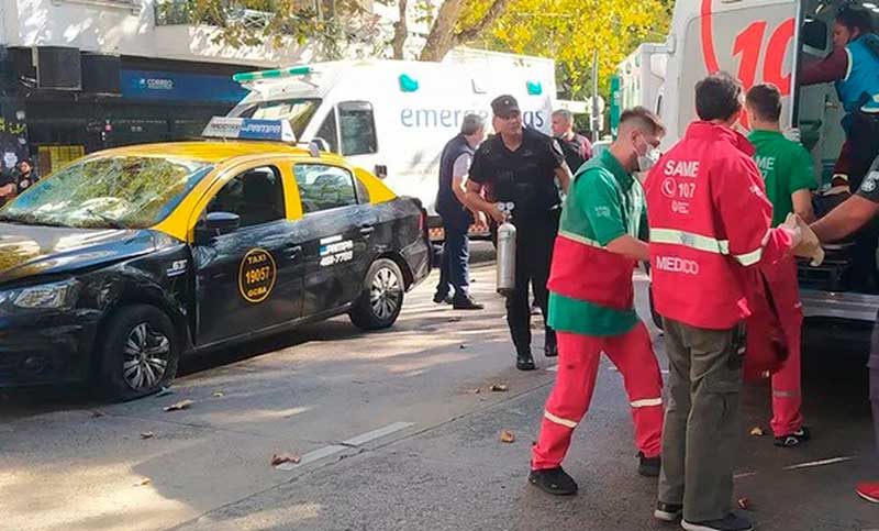 Buenos Aires: un taxista se descompensó y atropelló a cinco personas 