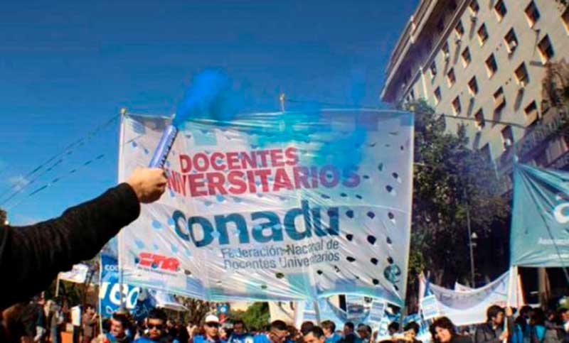 El Frente Gremial Universitario reclamó la reapertura de la paritaria