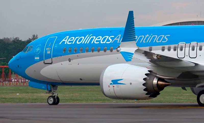 Aerolíneas Argentinas sumó un nuevo Boeing 737 MAX a su flota