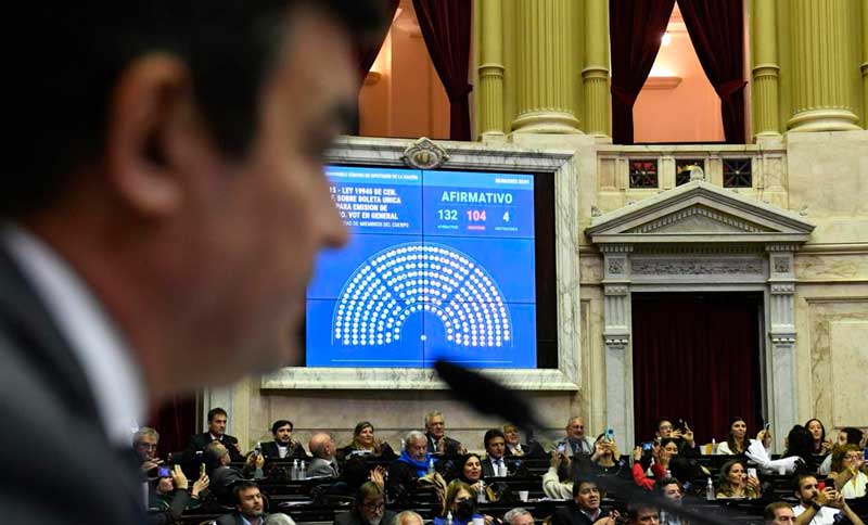 El proyecto sobre Boleta Única de Papel tuvo media sanción en Diputados