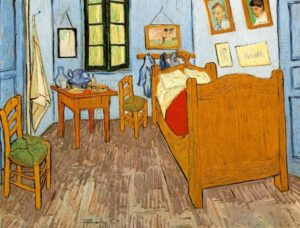 "El dormitorio en Arlés", Van Gogh