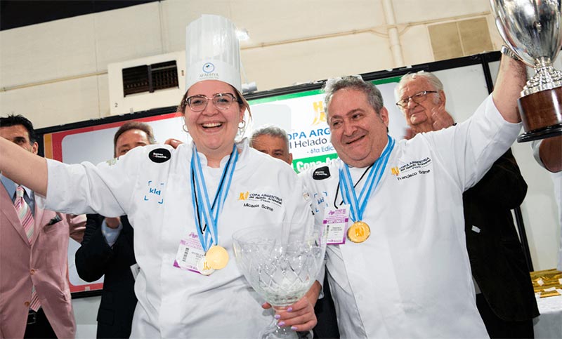 Dos rosarinos se consagraron campeones nacionales del helado artesanal
