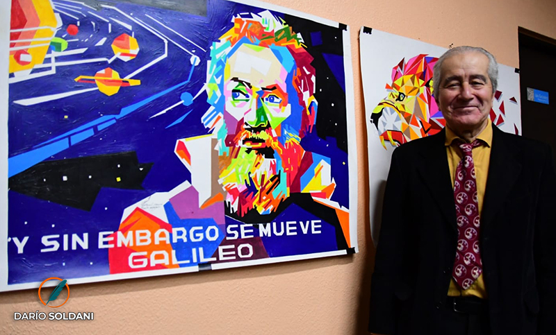 Guillermo Ulibarrie inauguró una muestra de arte en Empleados de Comercio