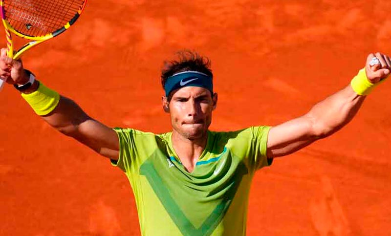 Nadal llegó a la final con la lesión de Zverev y buscará su 14° título en Roland Garros