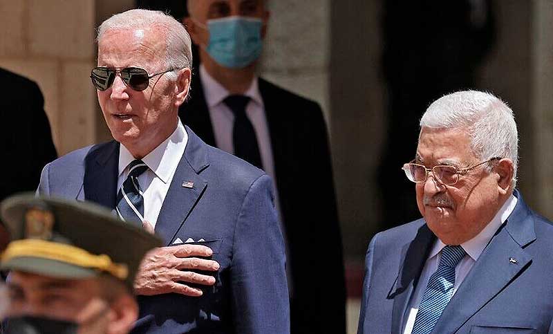 Biden dice que los palestinos necesitan «un horizonte político» hacia la paz