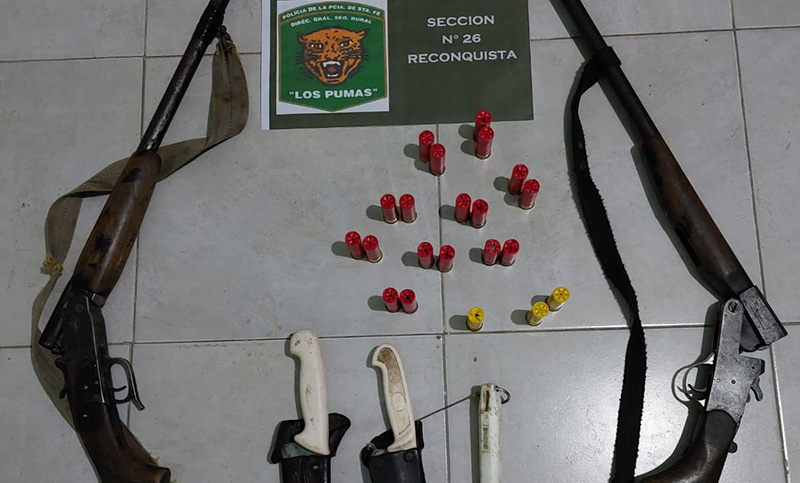 Secuestraron armas utilizadas para caza furtiva en Reconquista