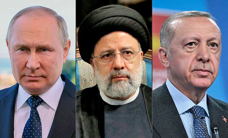 Los presidentes de Rusia, Irán y Turquía se reúnen en Teherán con Siria y Ucrania en la agenda