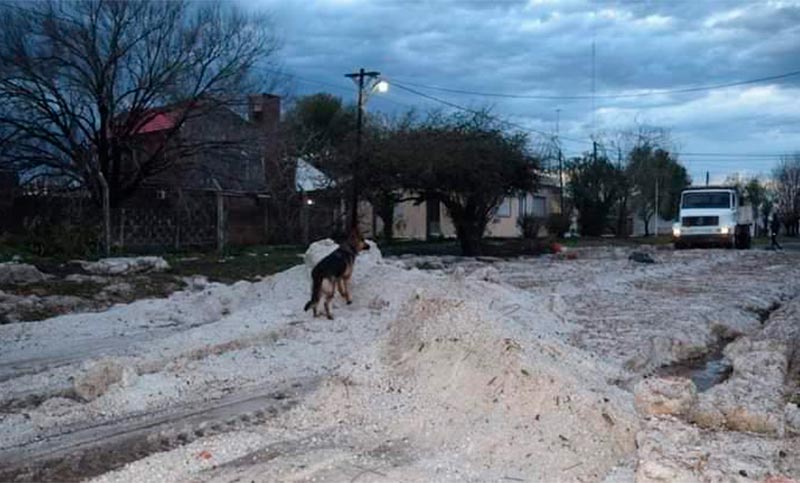 Una tormenta de granizo provocó graves destrozos en una ciudad de Entre Ríos