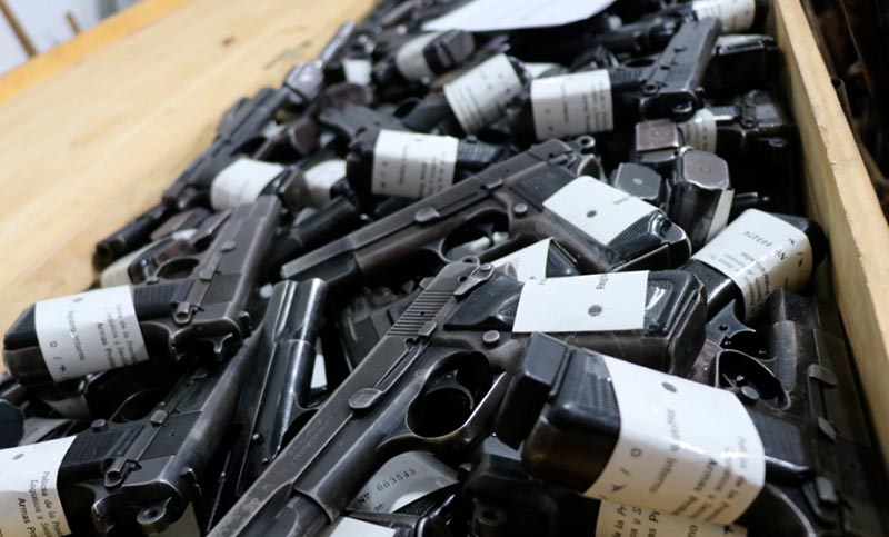 La Policía secuestró casi 800 armas de fuego en los últimos seis meses en Santa Fe