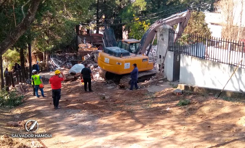 Encontraron el cuerpo de Luis Ariel López entre las ruinas de la casa derrumbada