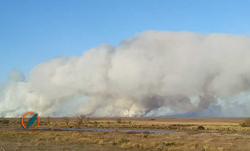 Un nuevo foco de incendio en las islas afecta con humo y cenizas a Rosario y la región