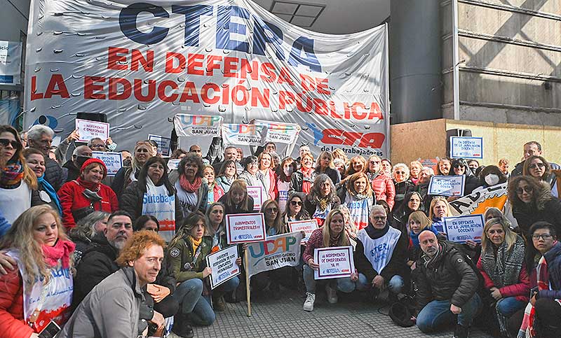Ctera realiza un paro nacional contra «la criminalización de la protesta social»